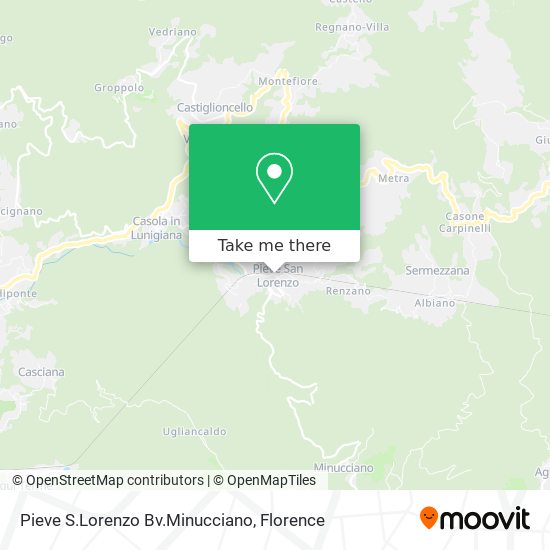 Pieve S.Lorenzo Bv.Minucciano map