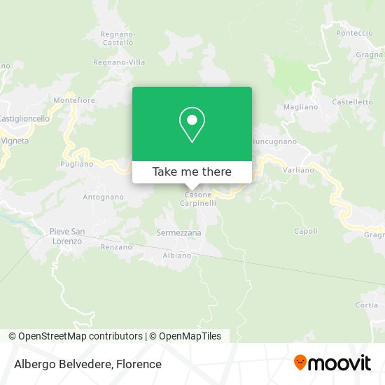 Albergo Belvedere map