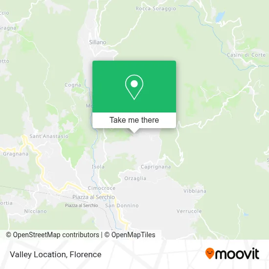 Valley Location map