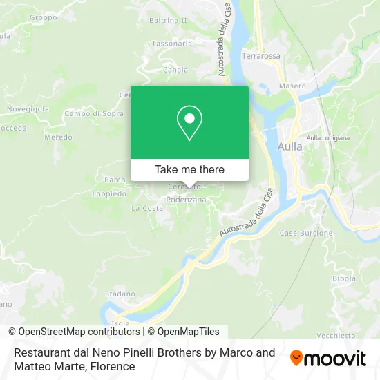Restaurant dal Neno Pinelli Brothers by Marco and Matteo Marte map