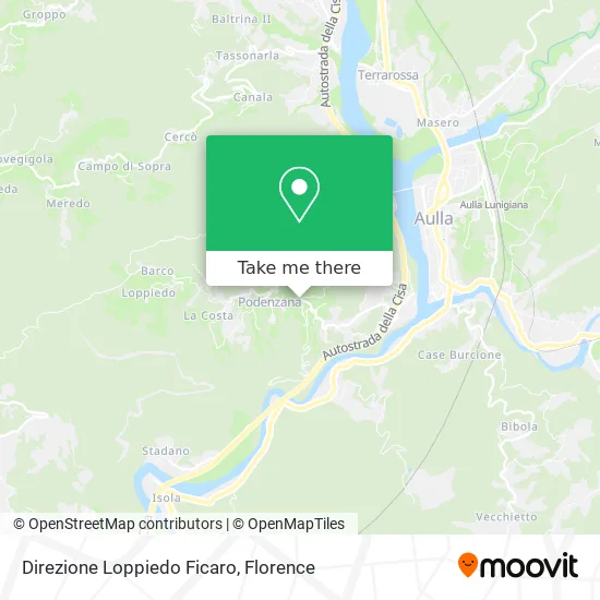 Direzione Loppiedo Ficaro map