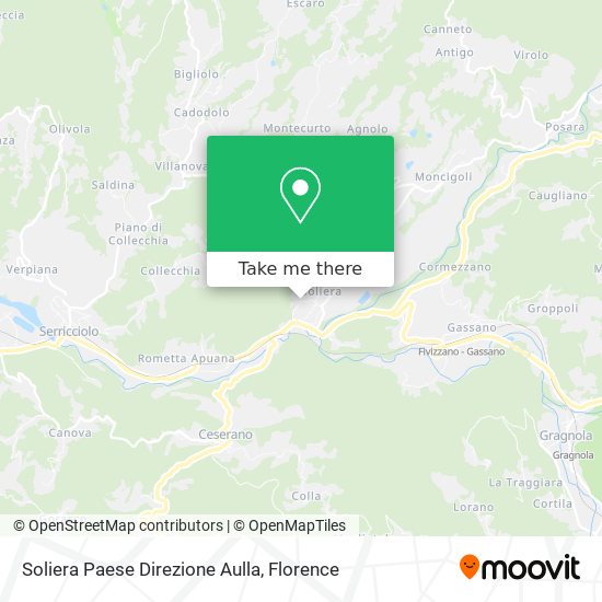 Soliera Paese Direzione Aulla map