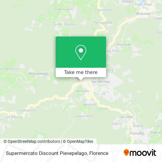 Supermercato Discount Pievepelago map