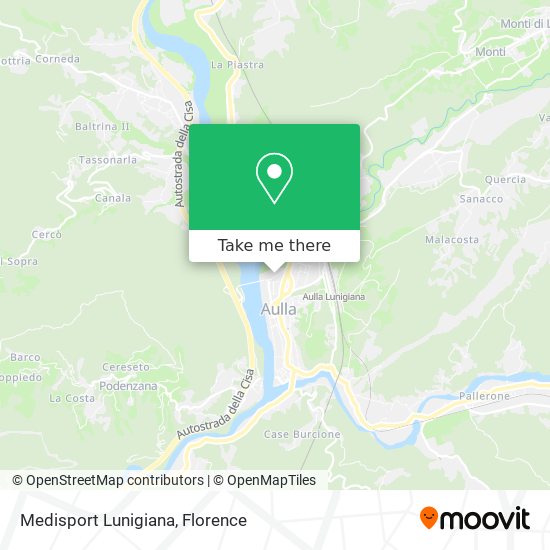 Medisport Lunigiana map