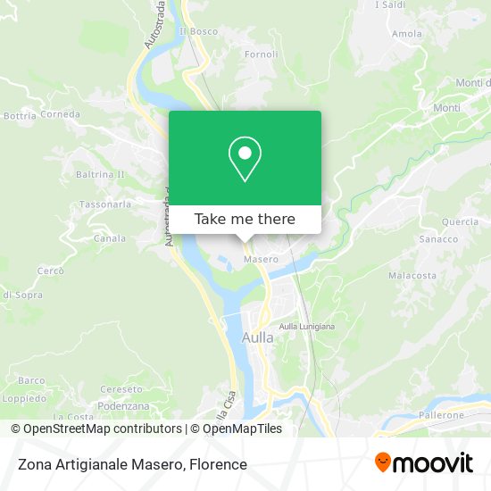 Zona Artigianale Masero map