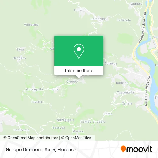 Groppo Direction Aulla map