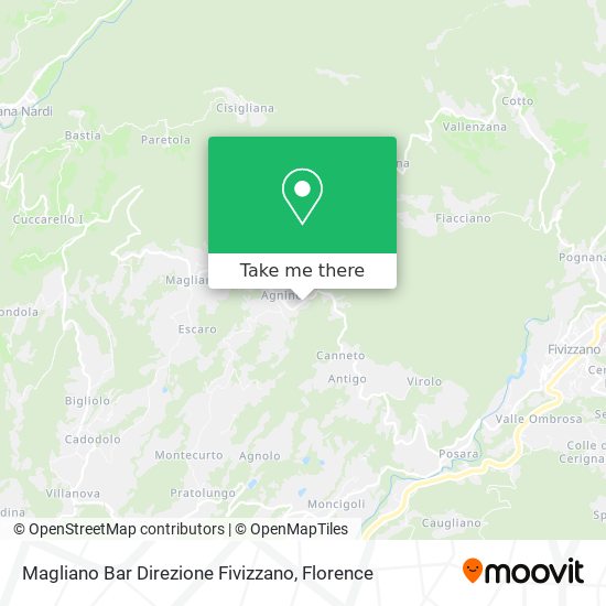 Magliano Bar Direzione Fivizzano map