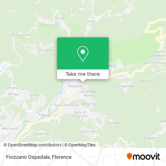 Fivizzano Ospedale map