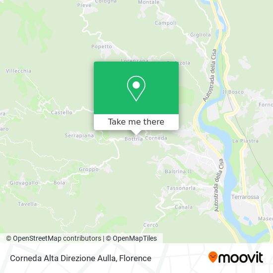 Corneda Alta Direzione Aulla map