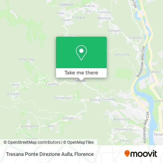 Tresana Ponte Direzione Aulla map