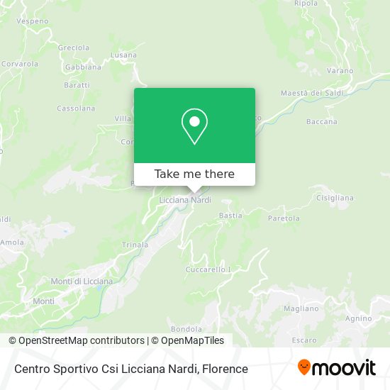 Centro Sportivo Csi Licciana Nardi map