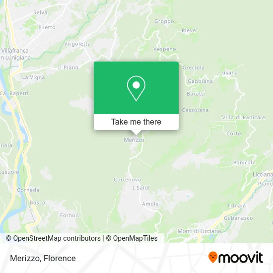 Merizzo map