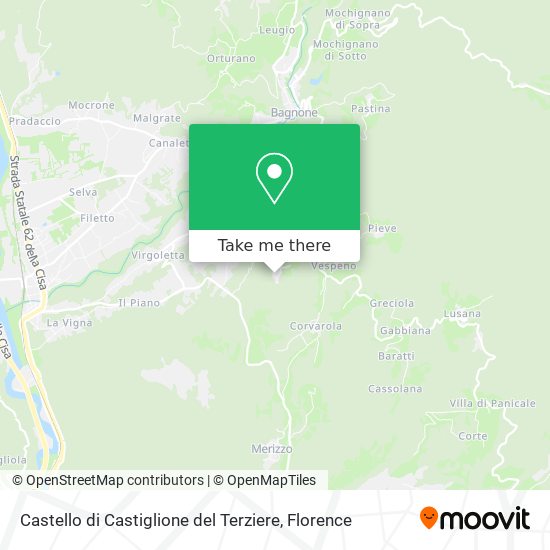 Castello di Castiglione del Terziere map