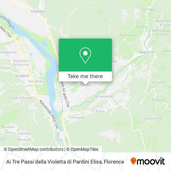 Ai Tre Passi della Violetta di Pardini Elisa map