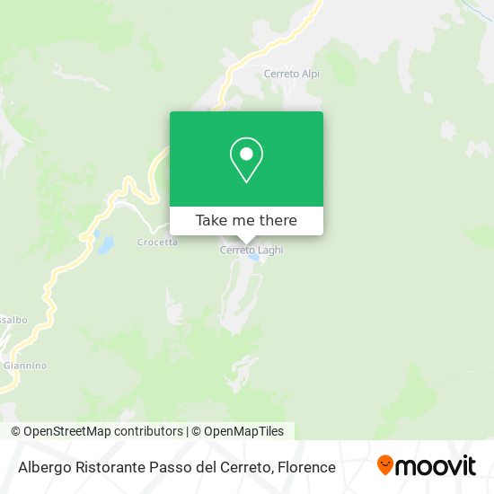 Albergo Ristorante Passo del Cerreto map