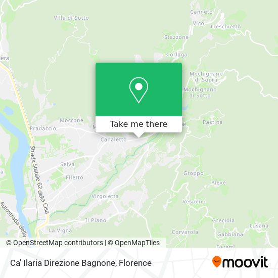 Ca' Ilaria Direzione Bagnone map