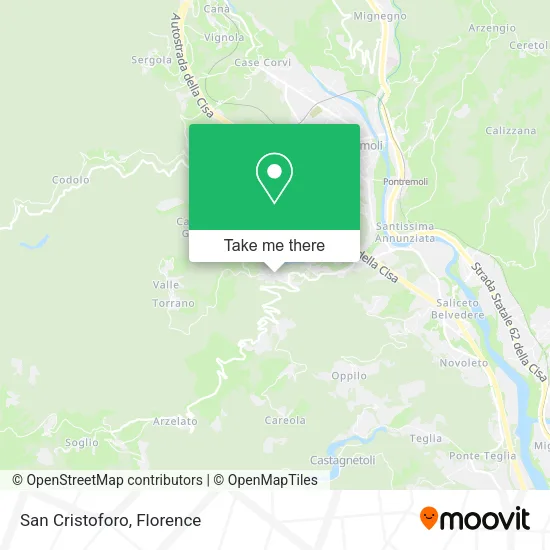 San Cristoforo map
