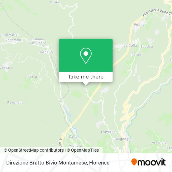 Direzione Bratto Bivio Montamese map