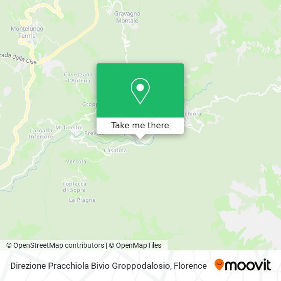 Direzione Pracchiola Bivio Groppodalosio map
