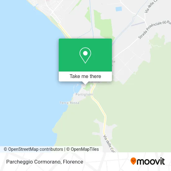 Parcheggio Cormorano map