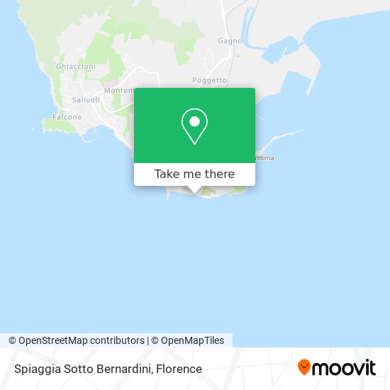Spiaggia Sotto Bernardini map