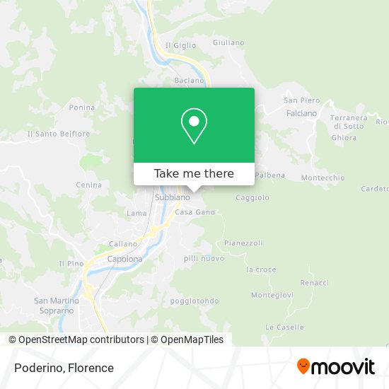 Poderino map