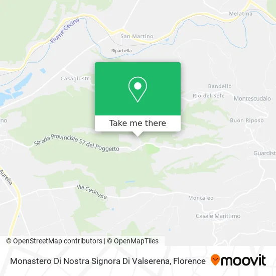 Monastero Di Nostra Signora Di Valserena map
