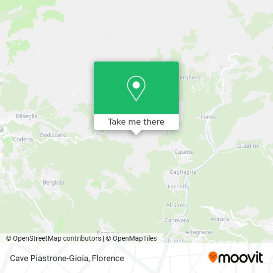 Cave Piastrone-Gioia map