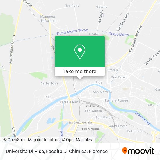 Università Di Pisa, Facoltà Di Chimica map