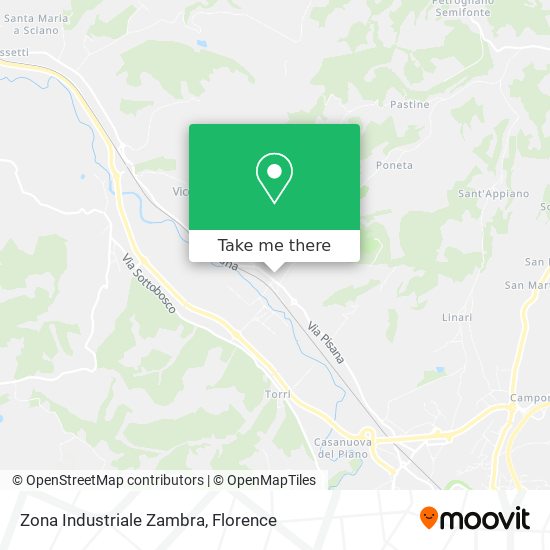 Zona Industriale Zambra map