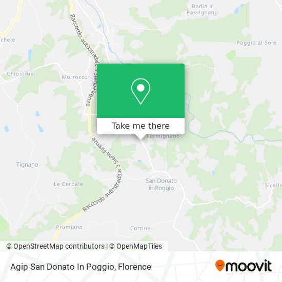 Agip San Donato In Poggio map