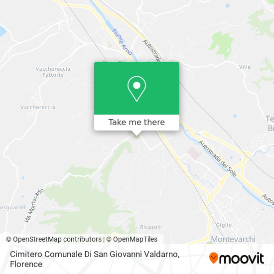 Cimitero Comunale Di San Giovanni Valdarno map