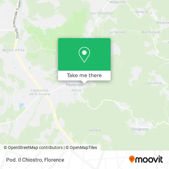 Il Chiostro Farm map