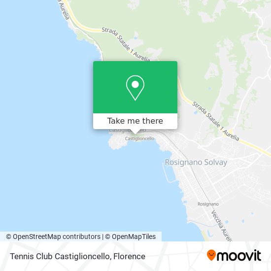 Tennis Club Castiglioncello map