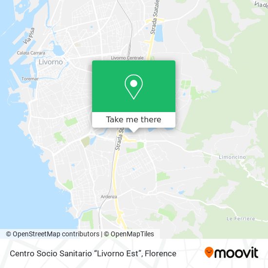 Centro Socio Sanitario “Livorno Est” map