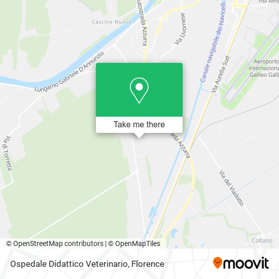 Ospedale Didattico Veterinario map