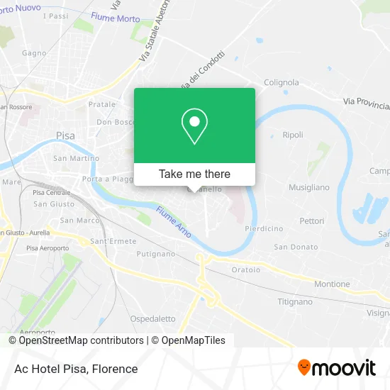 Ac Hotel Pisa map