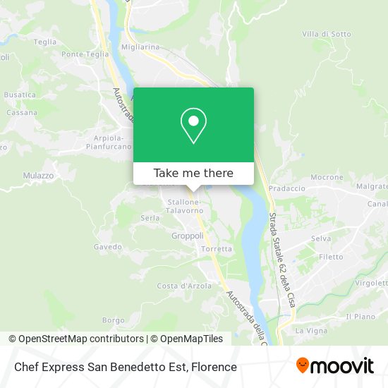 Chef Express San Benedetto Est map