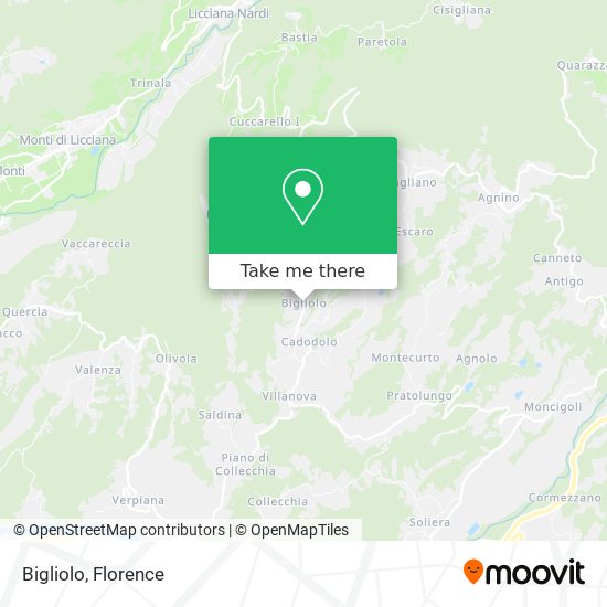 Bigliolo map