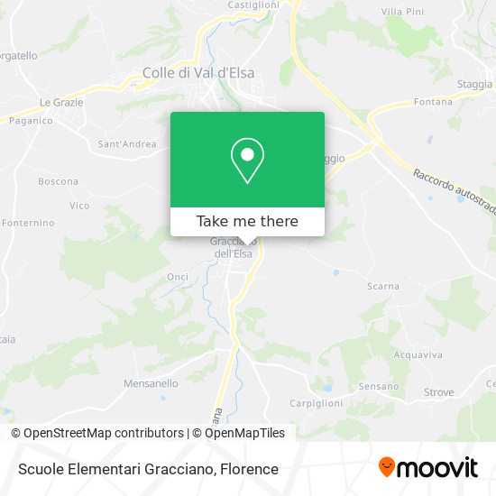 Scuole Elementari Gracciano map
