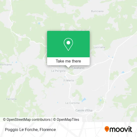 Poggio Le Forche map