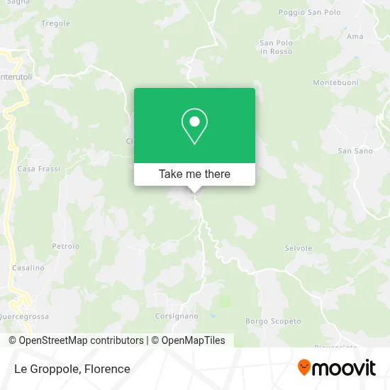 Le Groppole map