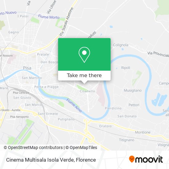 Cinema Multisala Isola Verde map