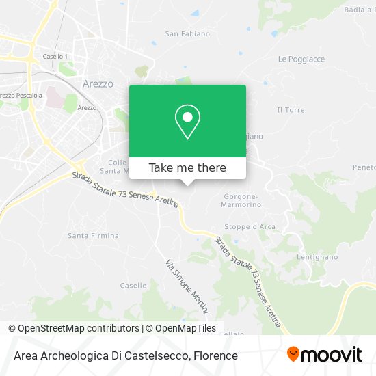 Area Archeologica Di Castelsecco map