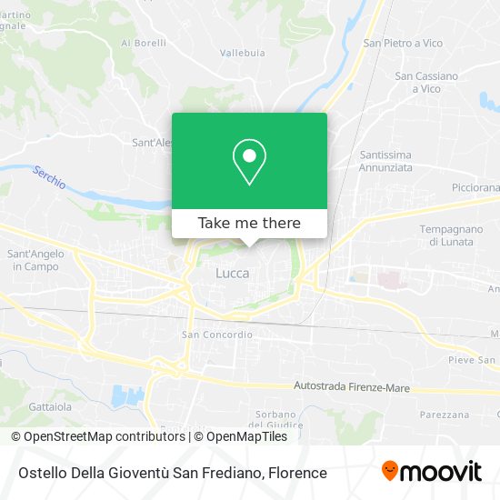 Ostello Della Gioventù San Frediano map