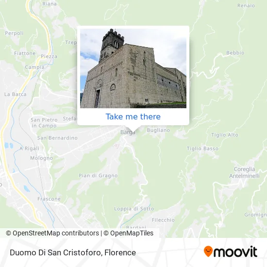 San Cristoforo Cathedral map