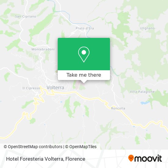 Hotel Foresteria Volterra map