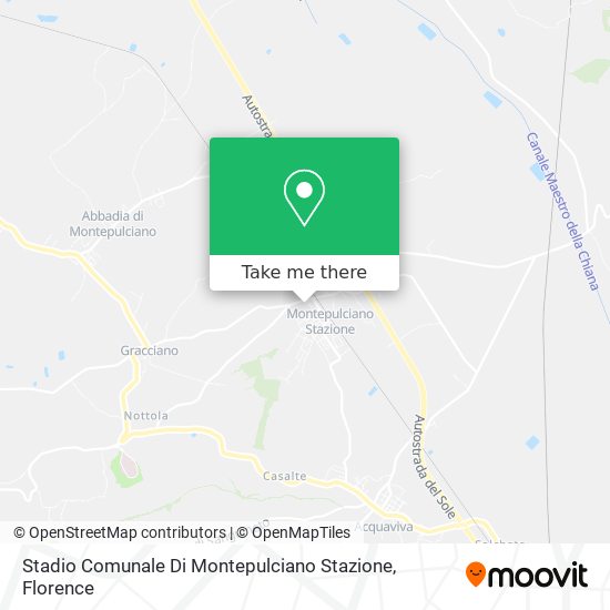 Stadio Comunale Di Montepulciano Stazione map