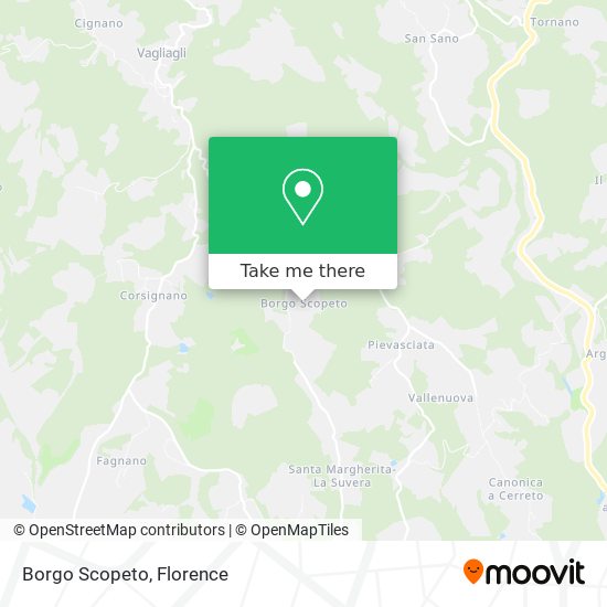 Borgo Scopeto map