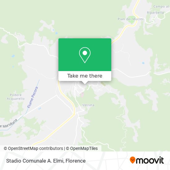 Stadio Comunale A. Elmi map